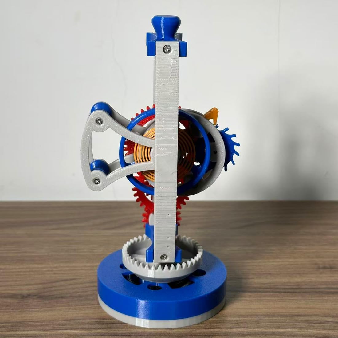 Tourbillon 3D Puzzle Model Kit, Eagle-Eye Dual-Axis Mechanical Assembly Tourbillon Model, Creative Desk Decoration Science Experiment Ornament Gift for Adults