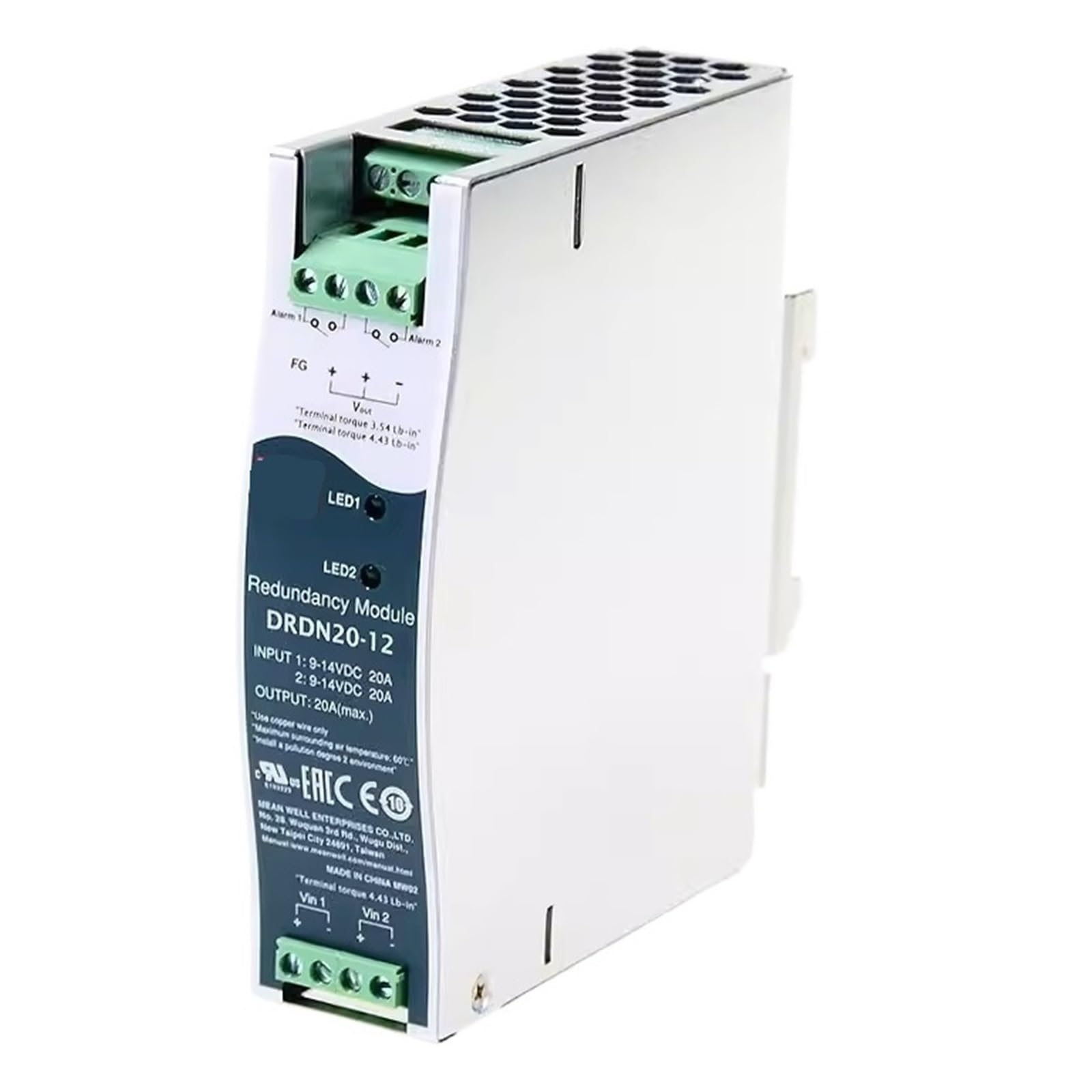 DRDN20 Module d'alimentation sur rail 24 V 20 A pour stopper les coupures de courant