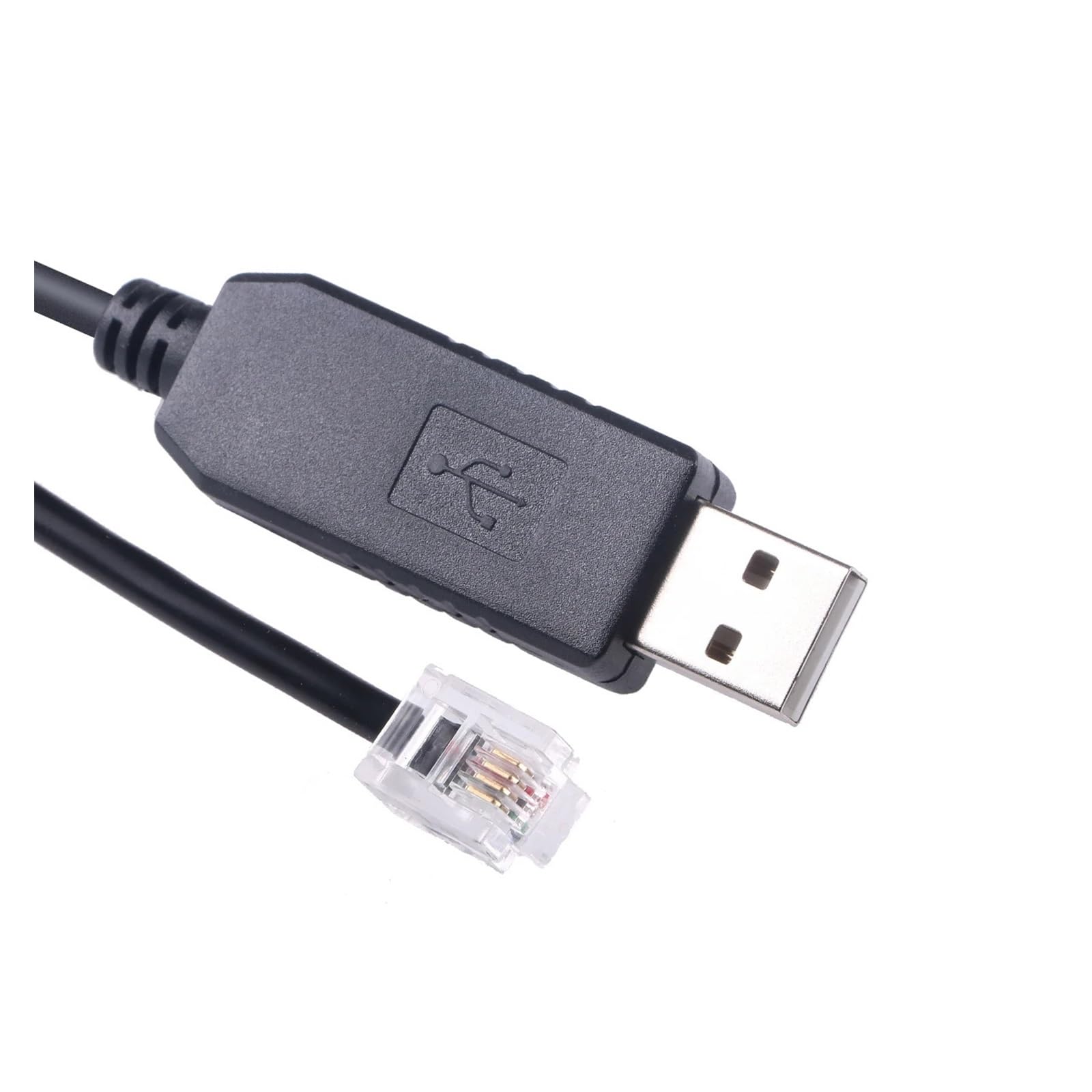 Poghyd One Color Usb To 6P4c Rs232 To Rj11 Rj12 Compatible With The Copley Controls Motors Accelnet Plus Panel Ethercat Ser-Ck Serial Cable