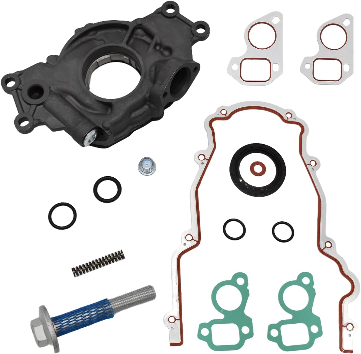 10296 High Volume Oil Pump Kit with Timing Cover Gasket Fit for Chevrolet GM 4.8 5.7 6.0L LS1 LS2 LS3
