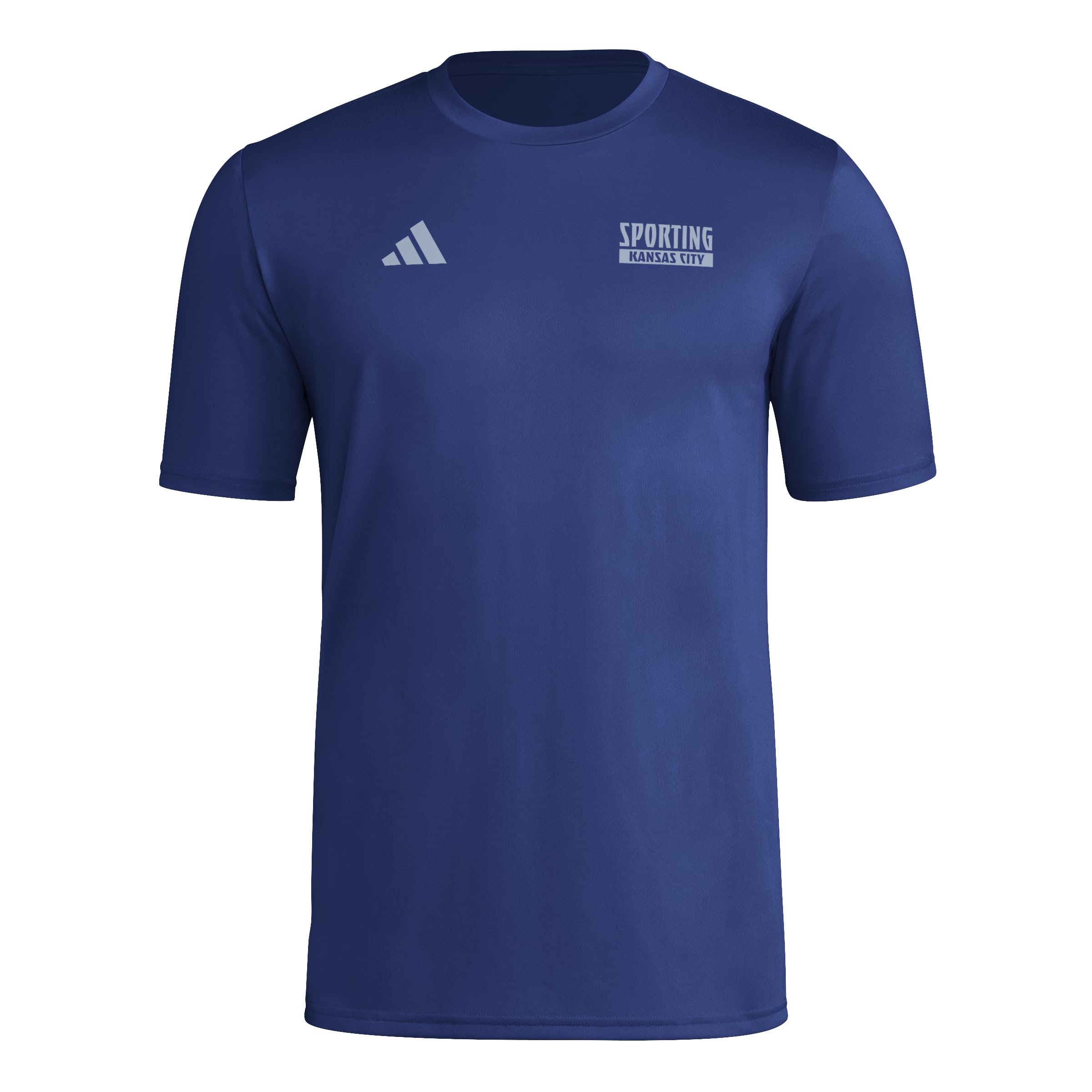 adidas Men's Sporting Kansas City Local Warp Pre-Game Short Sleeve T-Shirt