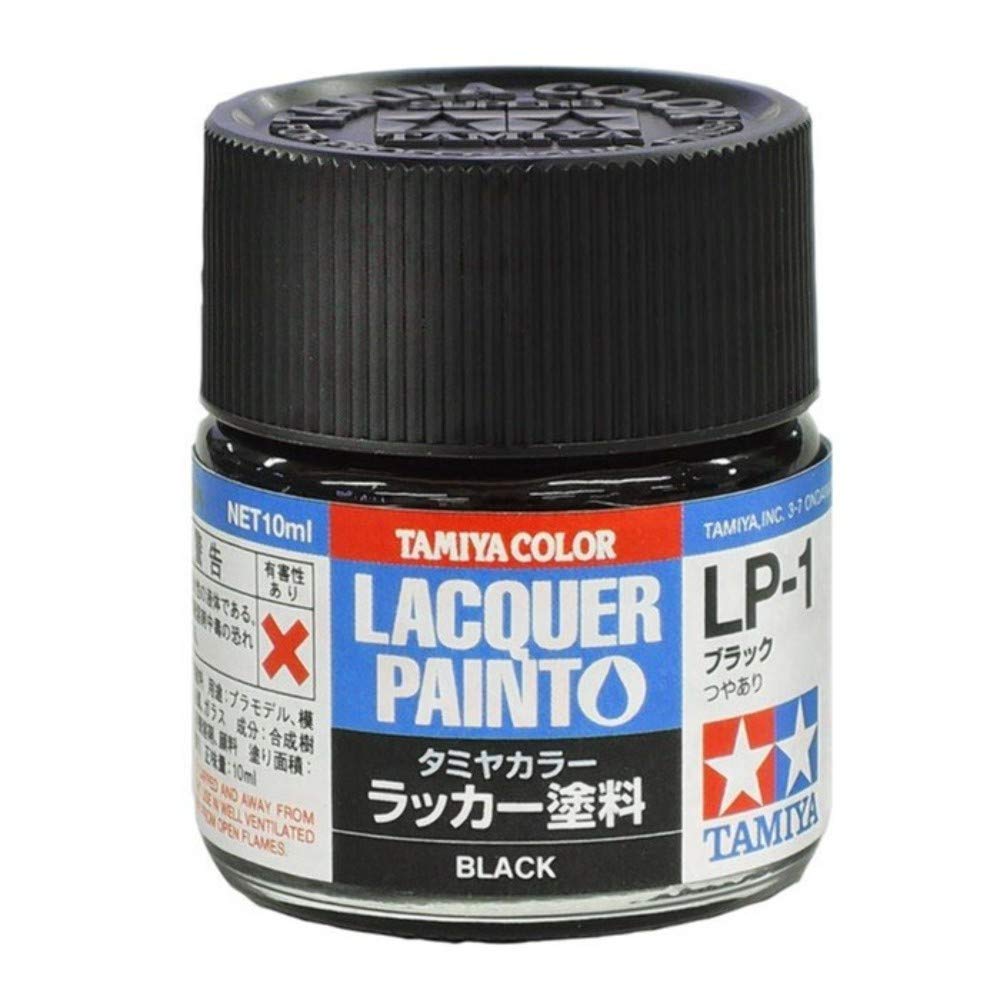 Tamiya Color Lacquer Paint 1st LP-1 Black Gross 10ml