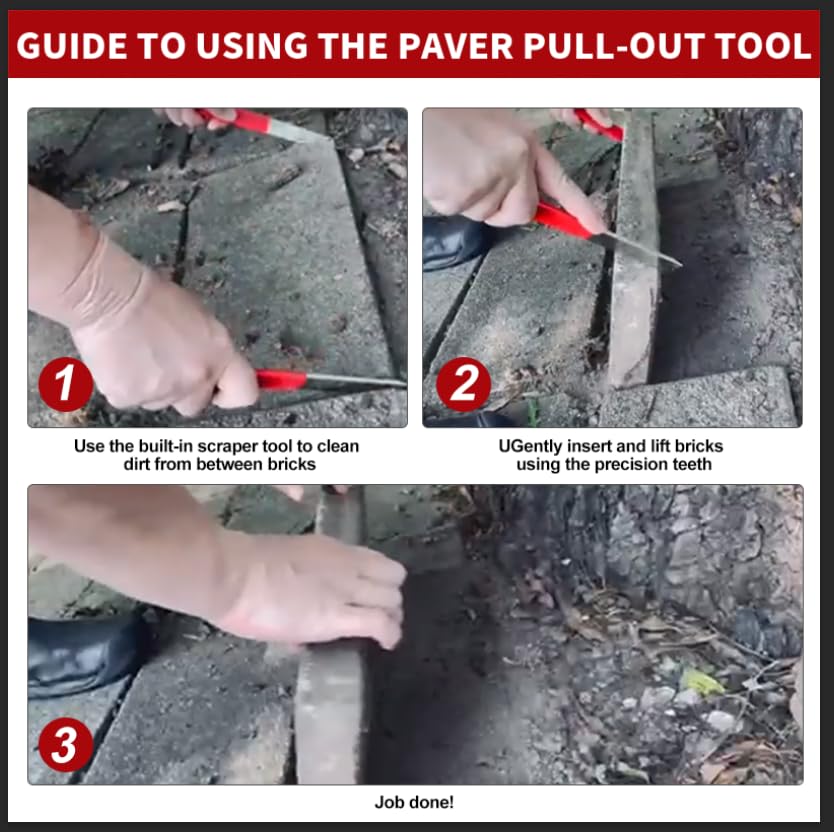 2Pcs Non-Slip Paver Puller Tool