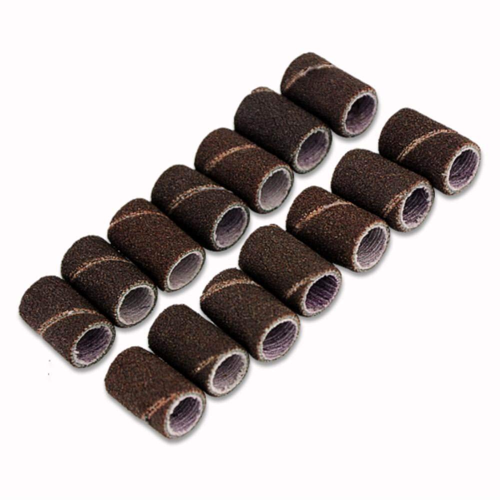 Lot De 63 Tambours De Ponçage Grain 80 - Pour Ponceuse à Ongles Professionnelle - 3 Tailles (1/2, 3/8, 1/4 Pouce) - Idéal Manucure Et Modélisme