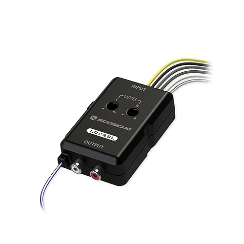 Miniatura 7 de Scosche LOC80 - Convertidor de salida de línea ajustable amplificador de adición para estéreo de automóvil cable de altavoz de 2 canales a adaptador