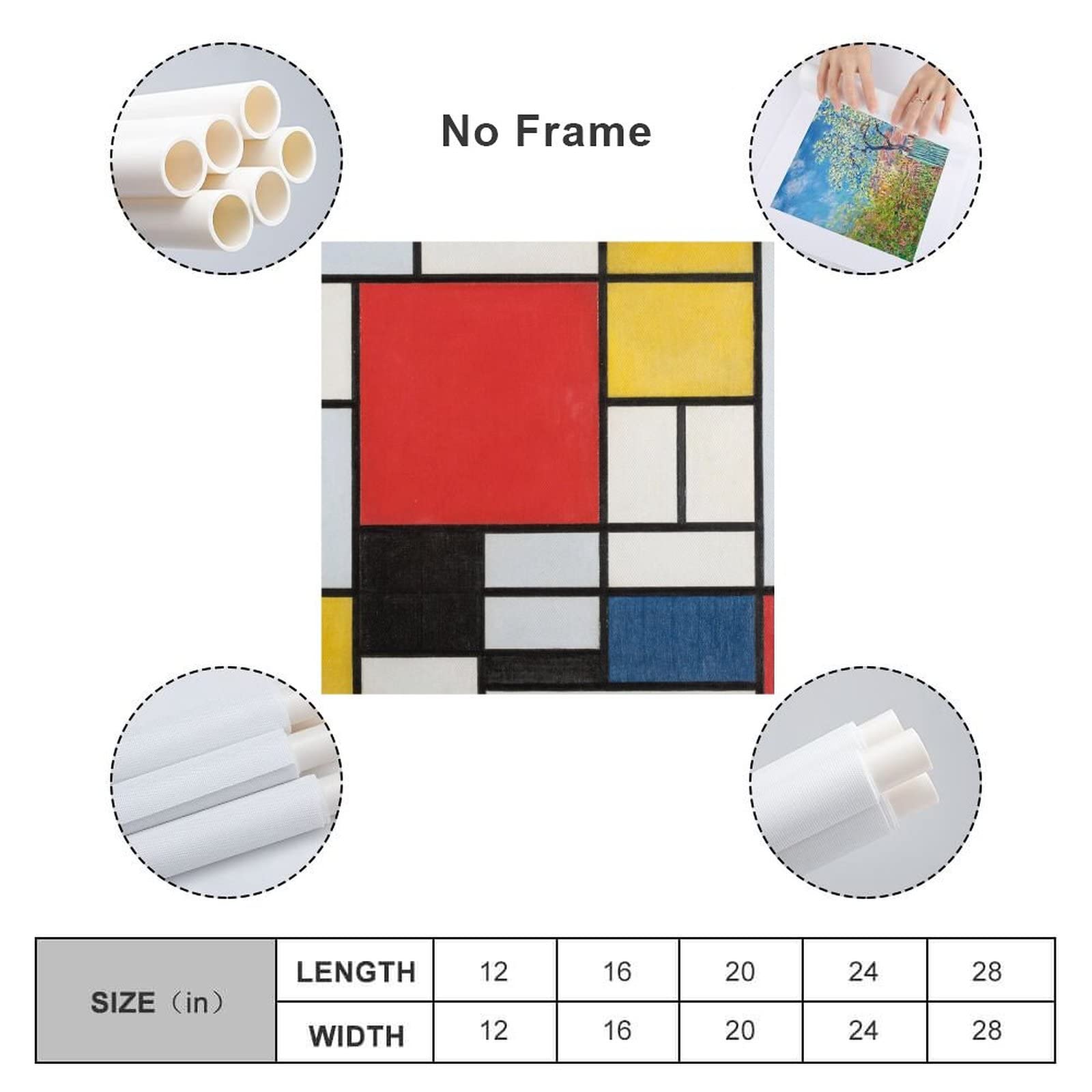 Amazon.com: Piet Mondrian - Composition with Large Red Plane