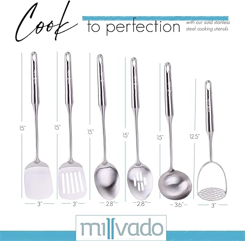 Miniatura 27 de Triturador de patatas de acero inoxidable, la mejor herramienta de cocina para puré de papas, aguacate, batata, frijoles, utensilio grande