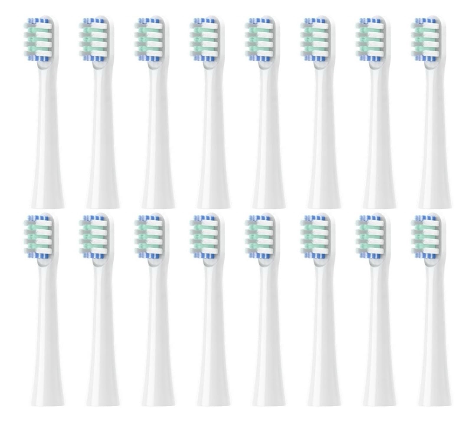 Cabezales de repuesto, compatible con Colgate, 360 B150 250R | E2, 350, boquilla de cabezal para cepillo a bateria, tapa, paquete sellado(16pcs Adult)