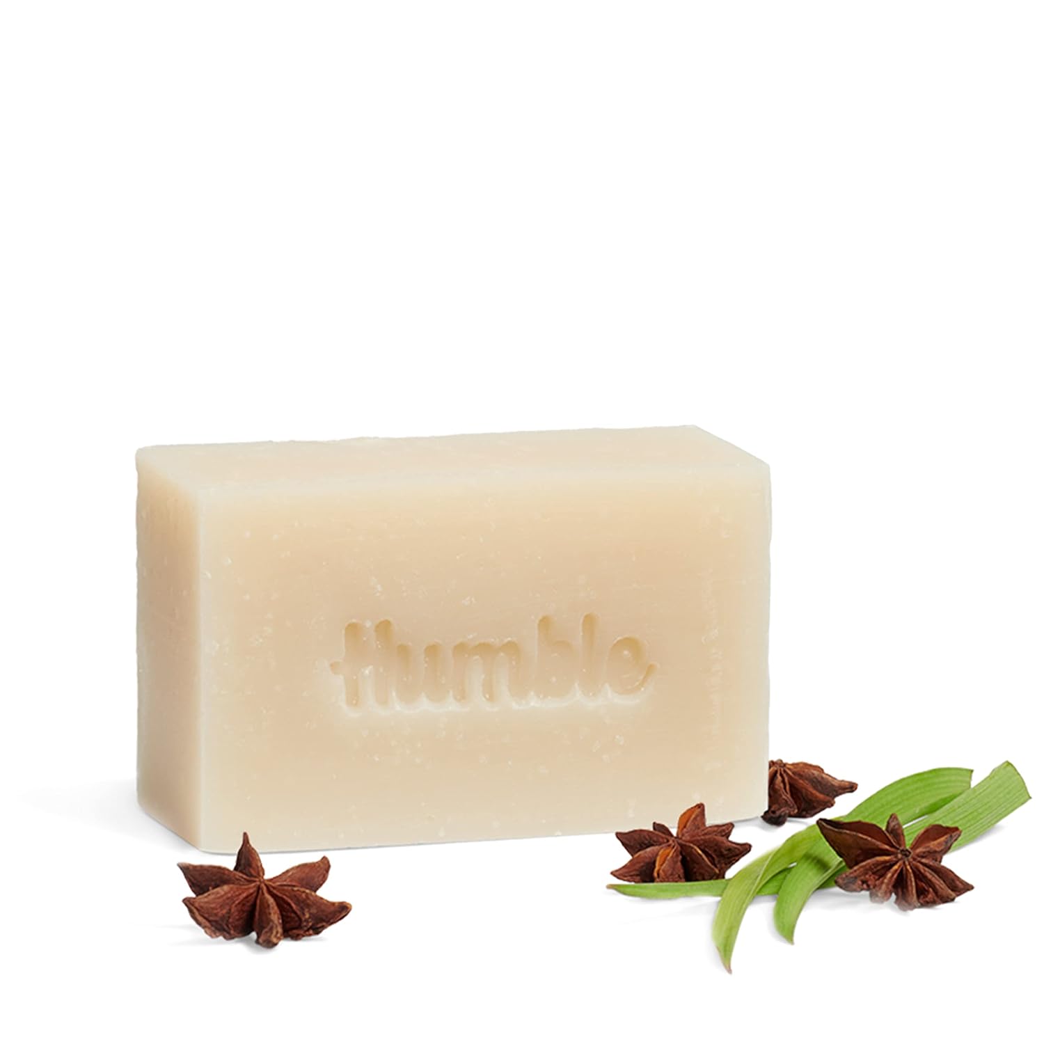 Humble Natural Bar Soap, Star Anise & Palmarosa - Cold Processed Face & Body Soap Bar with Essential Oils - Moisturizing Formula for Long-Lasting Freshness, Gently Cleanses & Soothes Skin - 3 Pack