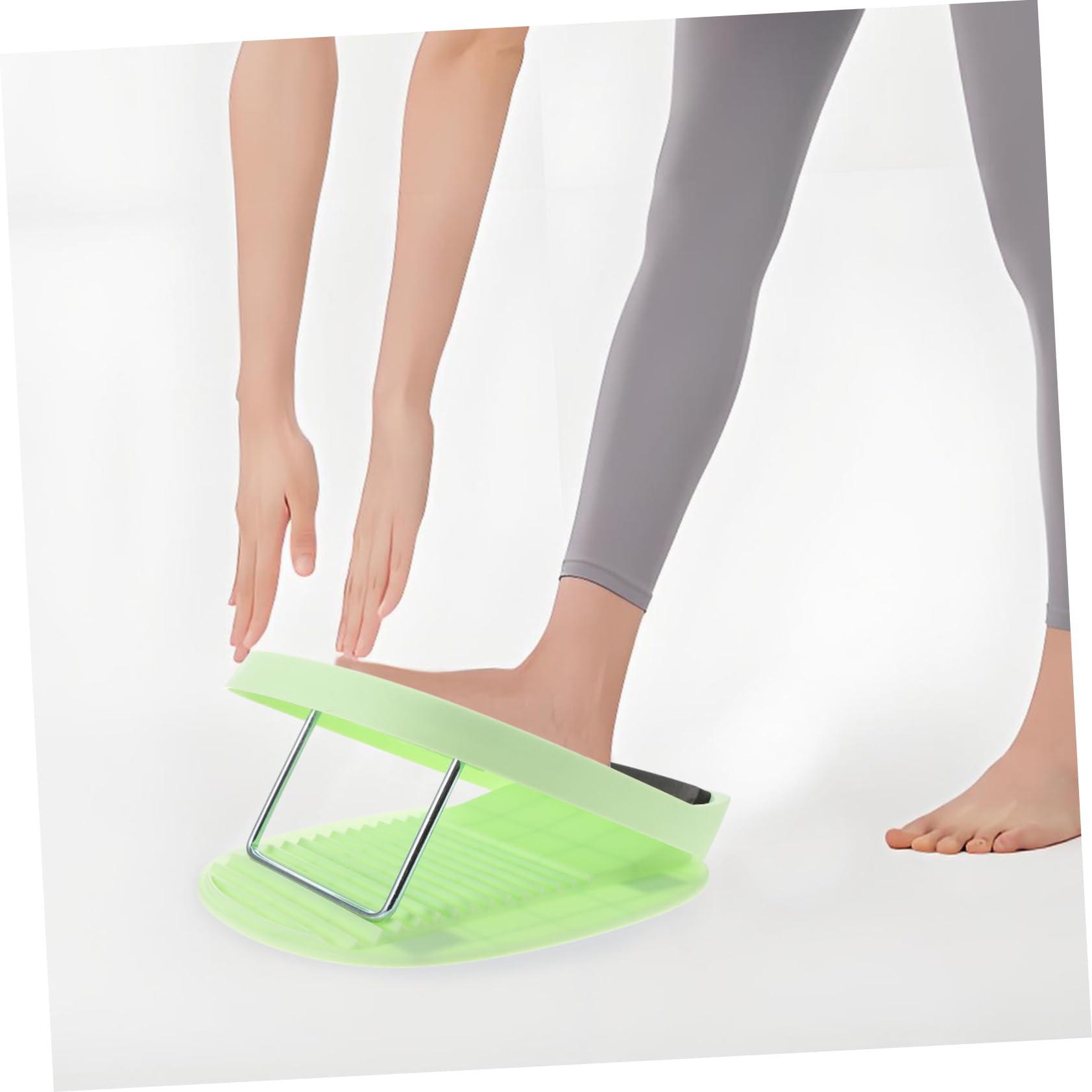 TOYANDONA Tabla elástica Tabla para Estirar los pies Tabla Inclinada para Estirar Estribo Inclinado Estiramiento de pantorrillas con Tabla Inclinada páginas Green