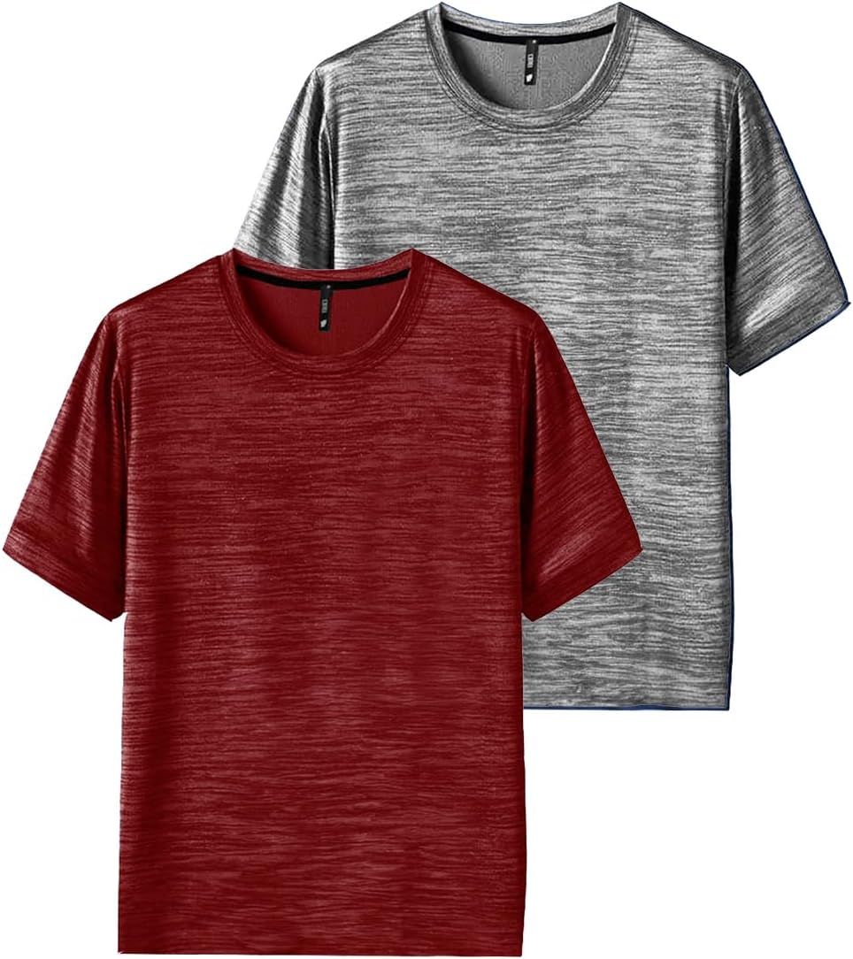 Kit 2 Camisetas Masculinas Dry Fit para Academia, Treino, Fitness, Plus Size