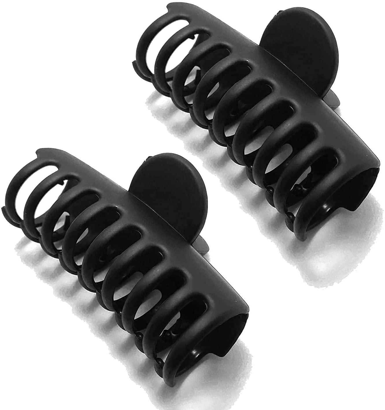 HKD SALES No Slip Tight Grip Hair Claw Clip XL Jumbo Big Butterfly Hair Clutcher for Women - Pack of 2, matt (multicolour)