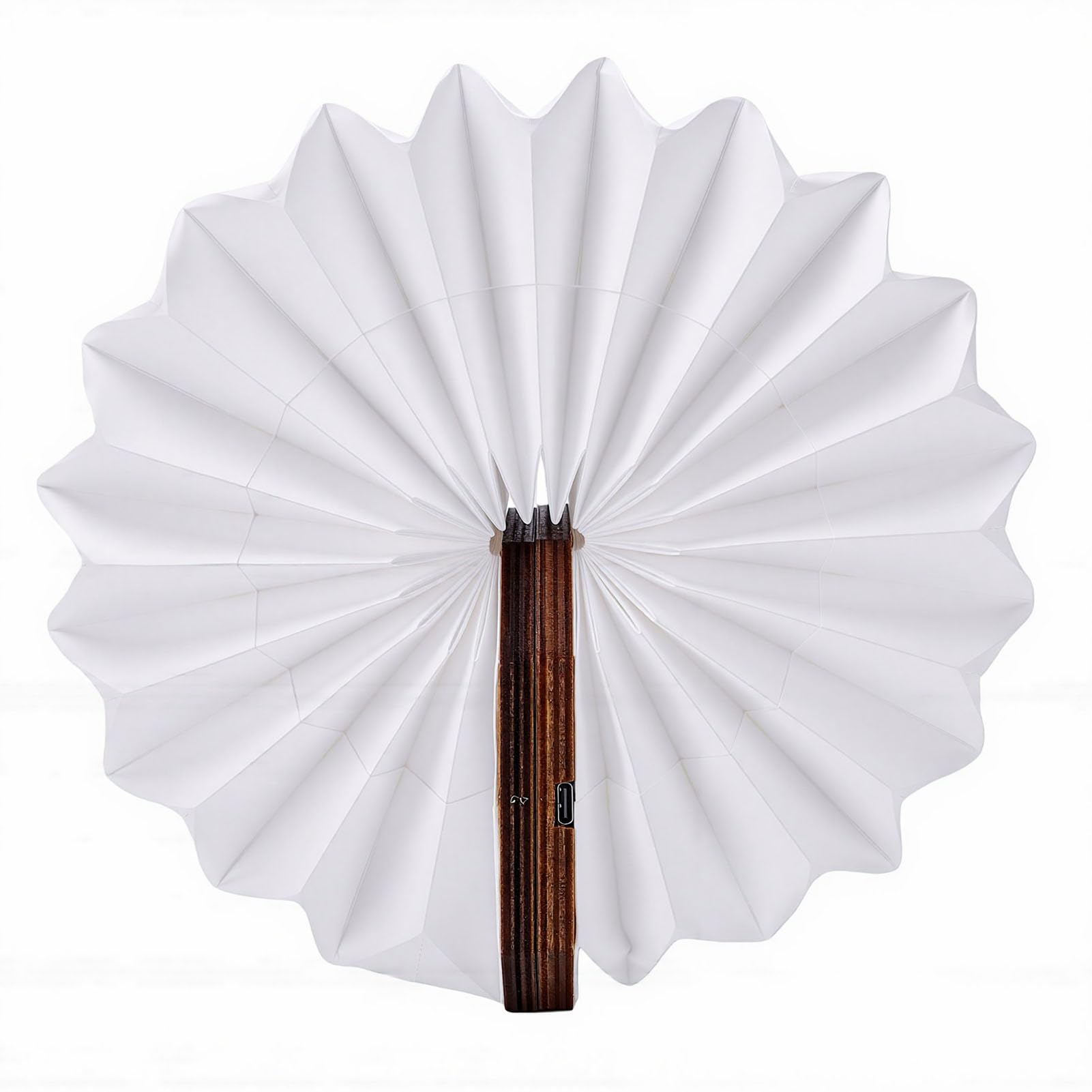 Karlak Lámpara de Libro de Madera, Luz Lectura Portátil Recargable 2,5 W para Dormir y Viajar, Diseño Acordeón Plegable (Nogal negro)