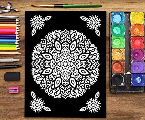 Mandalas At Midnight: a Mandala Colouring Book