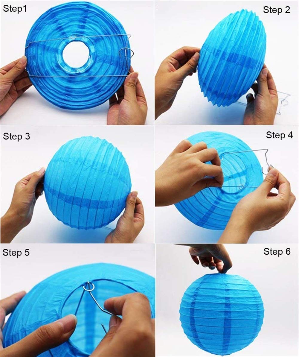 10 sztuk 30 cm jasnoniebieskie papierowe lampiony okrągłe papierowe lampiony lampa klosz na urodziny baby shower wesele ogród dekoracja domu 30 cm