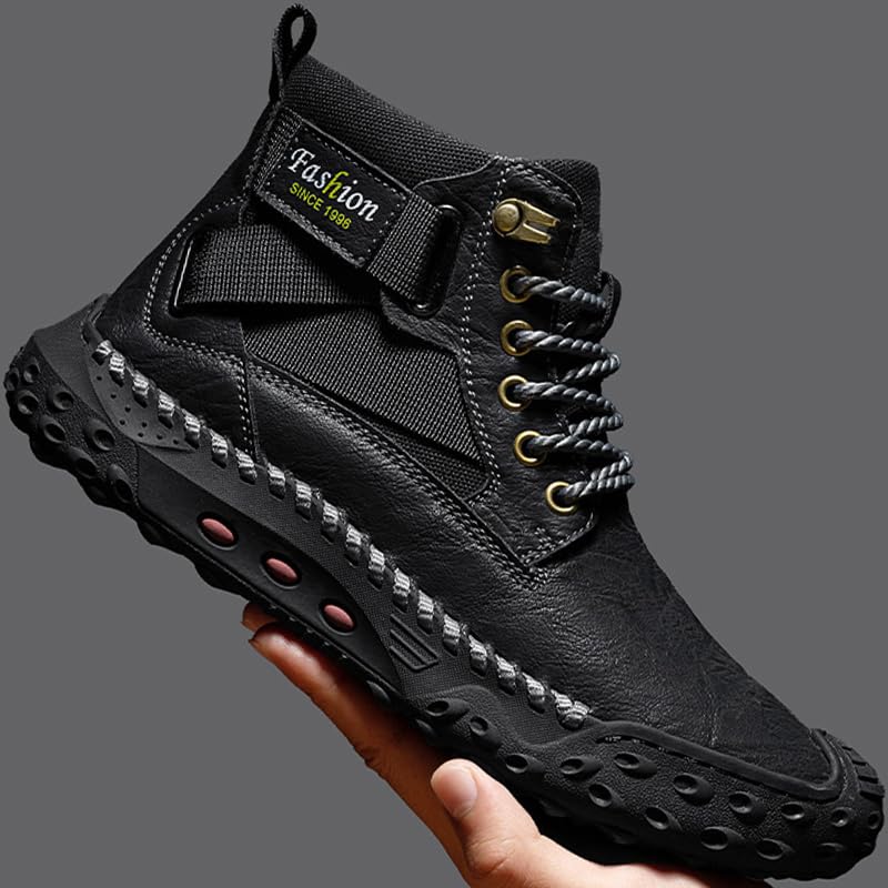 Boots For Men Chelsea Mens Casual High Top Leather Sneakers Work Shoes Men's Size2