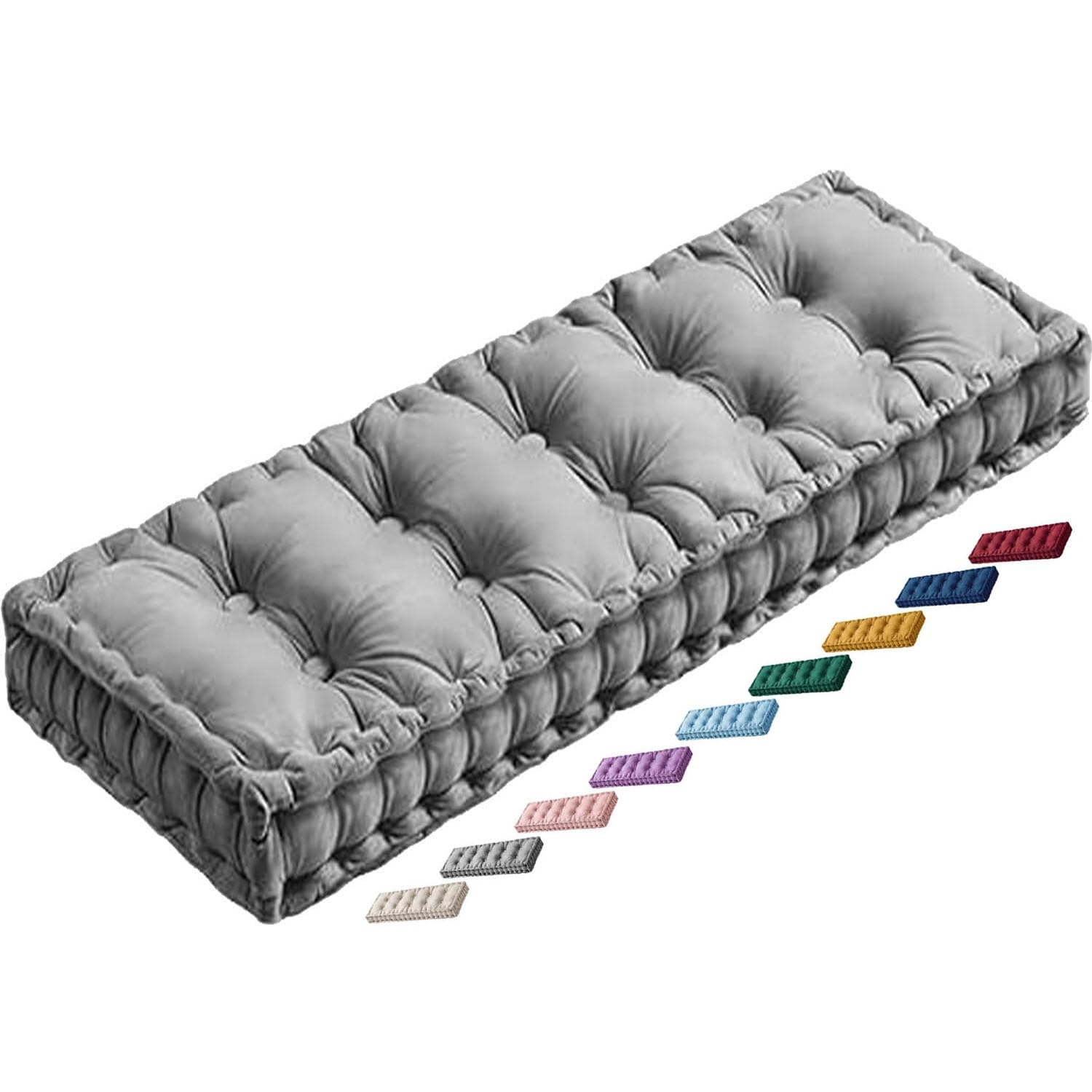 Coussin de banc de jardin confortable contre le mal de dos sur la terrasse
