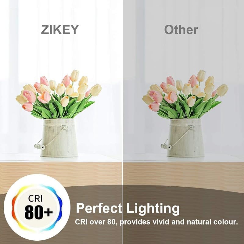 ZIKEY 10W LED Edison izzó E27 6500K hideg fehér 3db szett, 100W helyettesítő