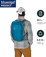 Vista 2 de Mochila Osprey Ultralight 20L Bolsa seca, Negro