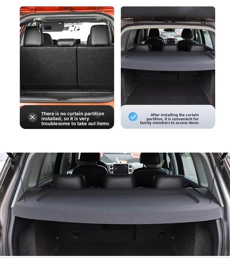 Accesorio interior para Hyundai I30 que soluciona la falta de privacidad en maletero 6