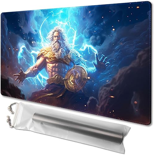 Miniatura 40 de MTG - Tapete de juego de 24 x 14 pulgadas, bolsas de almacenamiento con parte trasera antideslizante, ideal para entusiastas de los juegos de sin