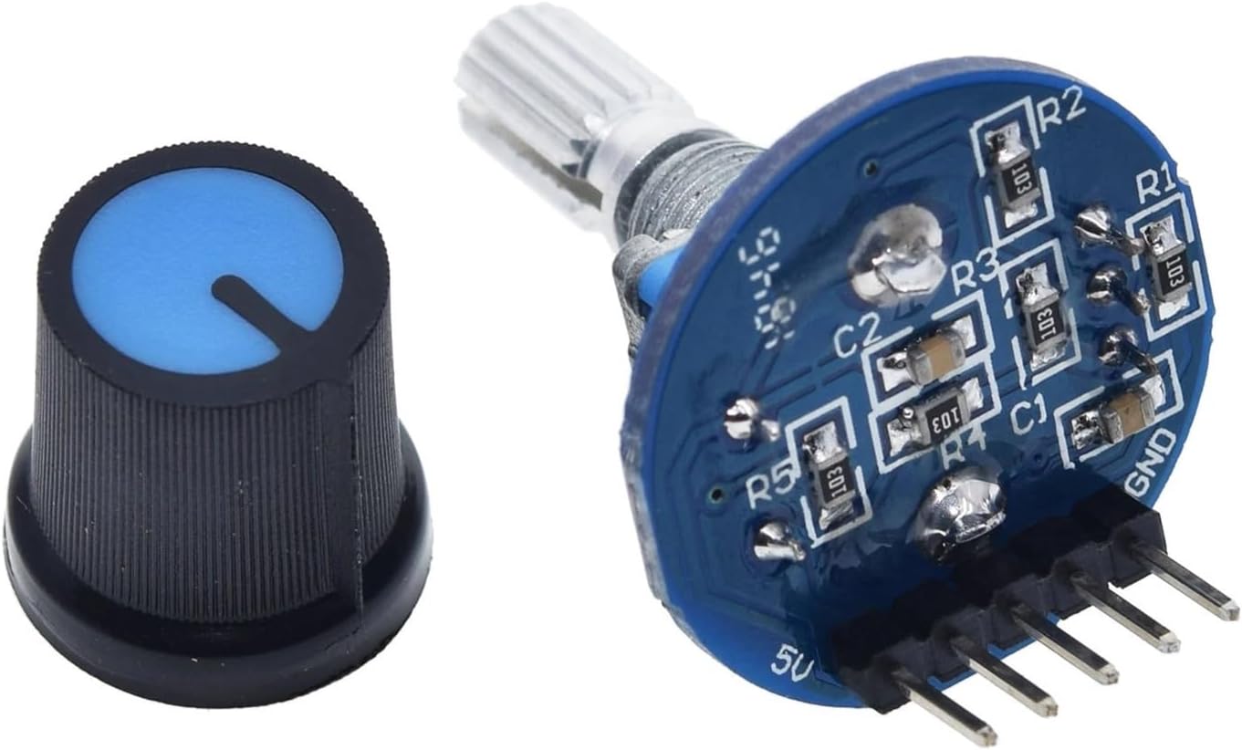 Rotary Encoder for Brick Sensor Development Round Audio Rotating Potentiometer Knob Cap EC11