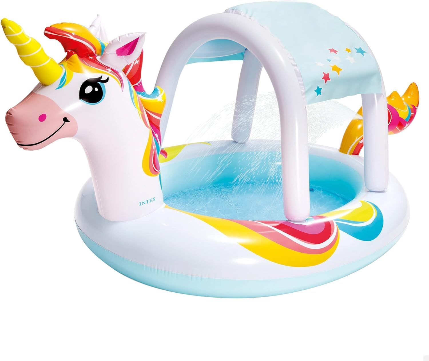 KinderTales® Unicorn Spray Pool with Removable Canopy – Fun & Interactive Kids Pool for Ages 2+, Enhances Motor Skills, Hand-Eye Coordination, Easy Setup, Ideal for Summer Play-image-16