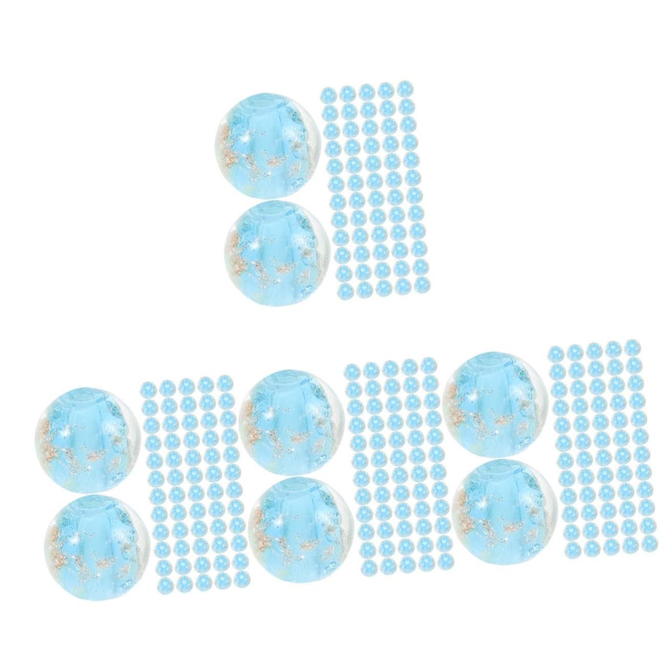 NUOBESTY 400piezas Perlas De Fluorescentes Para Diy Espaciadoras De Joyería y Pulseras Perlas Sueltas Para Manualidades