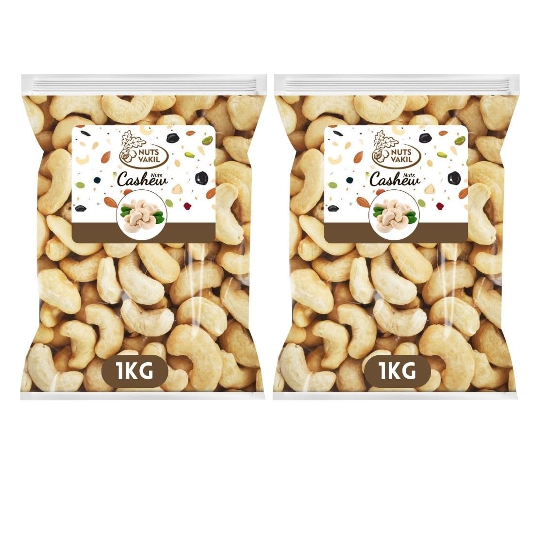 Nuts Vakil 2 kg Cashews | Kaaju Dry Fruits Pack of 2 (1kg + 1kg) | (B0CJC5DVZ1) Amazon Price History, Amazon Price Tracker