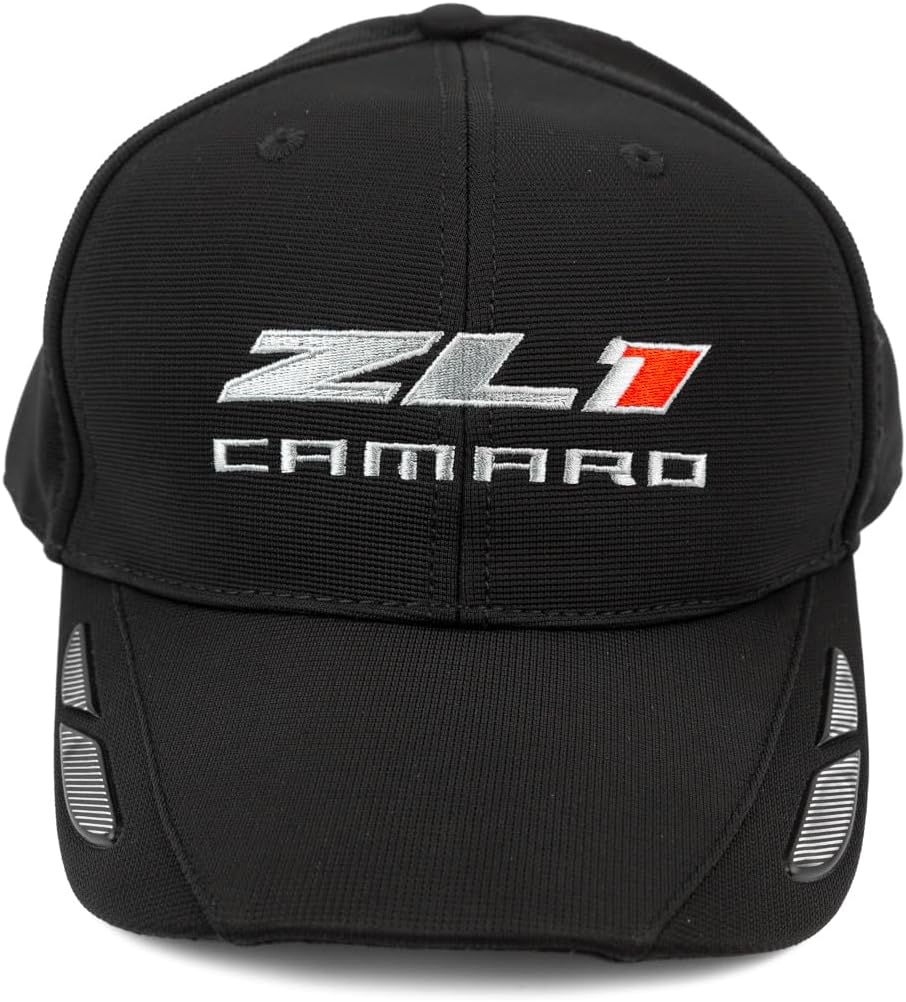 Camaro ZL1 Black Hat with Embroided Logos