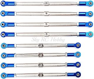 Metal Upgrade Pushrods with Rod Ends Links Turnbuckle for Traxxas 1/10 1:10 EREVO 2.0 E-Revo Revo Summit 5319X 5338R