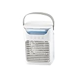 Portable Air Conditioners, Bladeless Tower Fan, Air Cooler With 3 Speed Settings, 5-in-1 Evaporative Coolers, Timer Function & 7-Color LED Lights & Water Tank, Room Cooler For Office/Bedroom