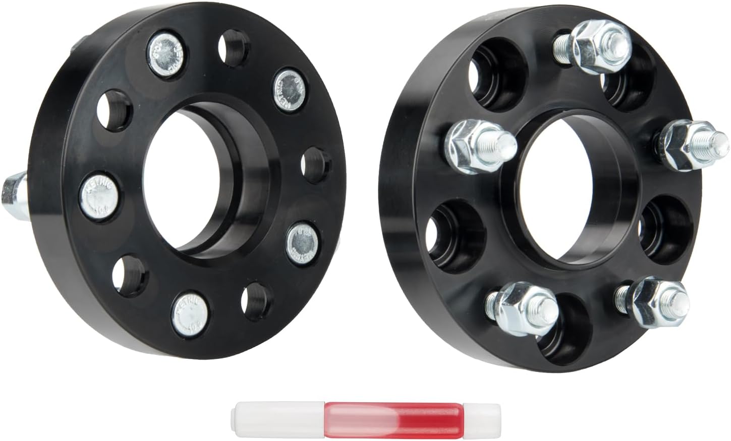 PHILTOP 5x4.5 Wheel Spacers 1 inch for INF-INITI, 2 Pcs 5 Lug Hub Centric Wheel Spacers with 66.1mm Hub Bore M12x1.25 Studs fit for 2008-2012 EX35, 2013 EX37, 2003-2012 FX35, 2013 FX37,Black