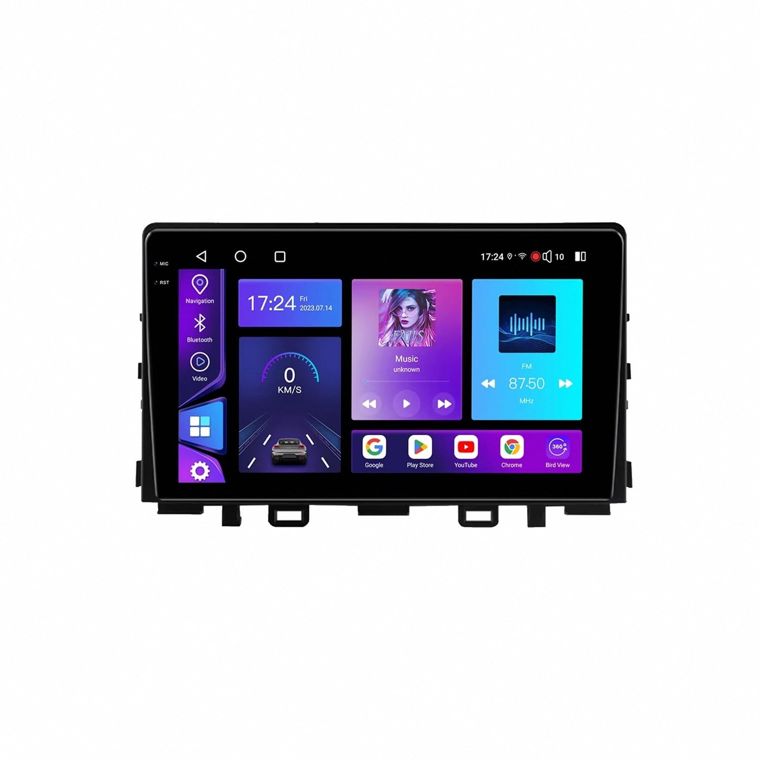 Radio Macchina Touch Screen per KIA RIO Stonic YB 2016-2020 Wireless Carplay Android Auto Stereo Auto Bluetooth Ips con Pantalla Táctil con Gps, 4 Nucleo 1G+32G