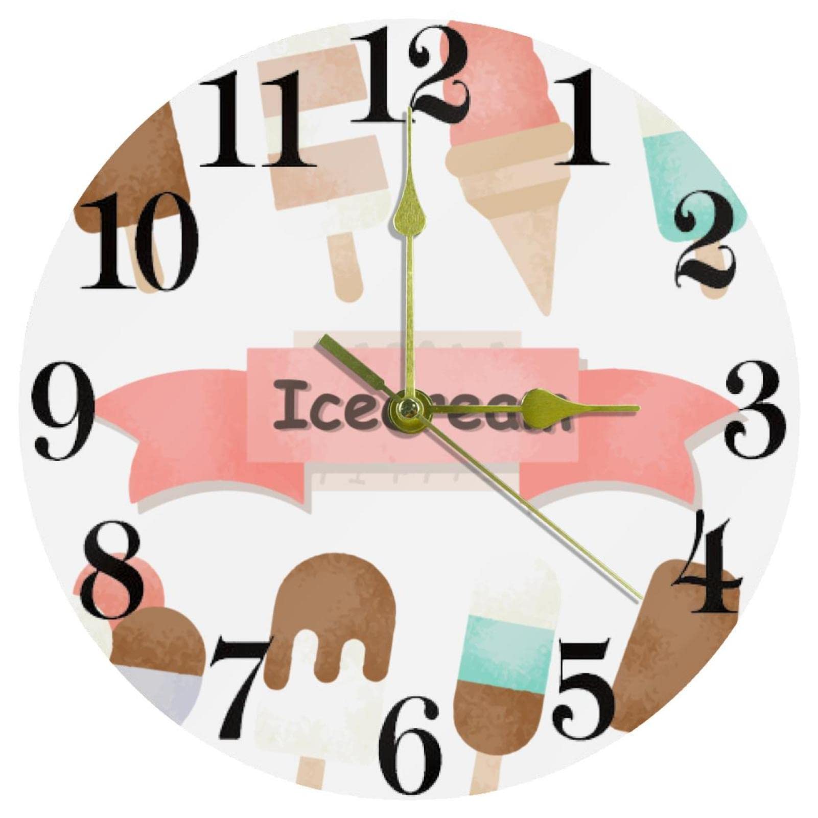 Horloge murale fonctionne à piles pour école et salle d'étude