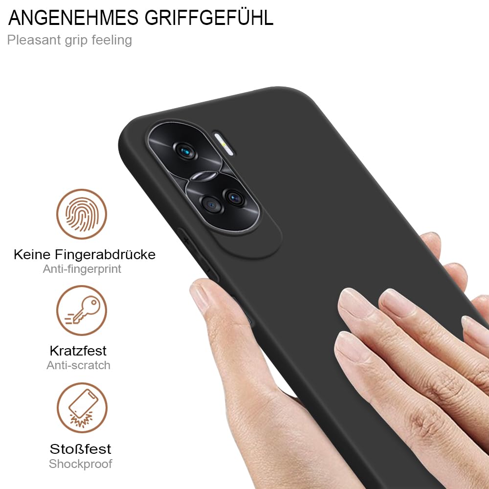 HS Products Hülle Für Honor 90 Lite – Stoßfestes TPU Case, Rosa, Mit Kameraschutz & Anti-Fingerprint
