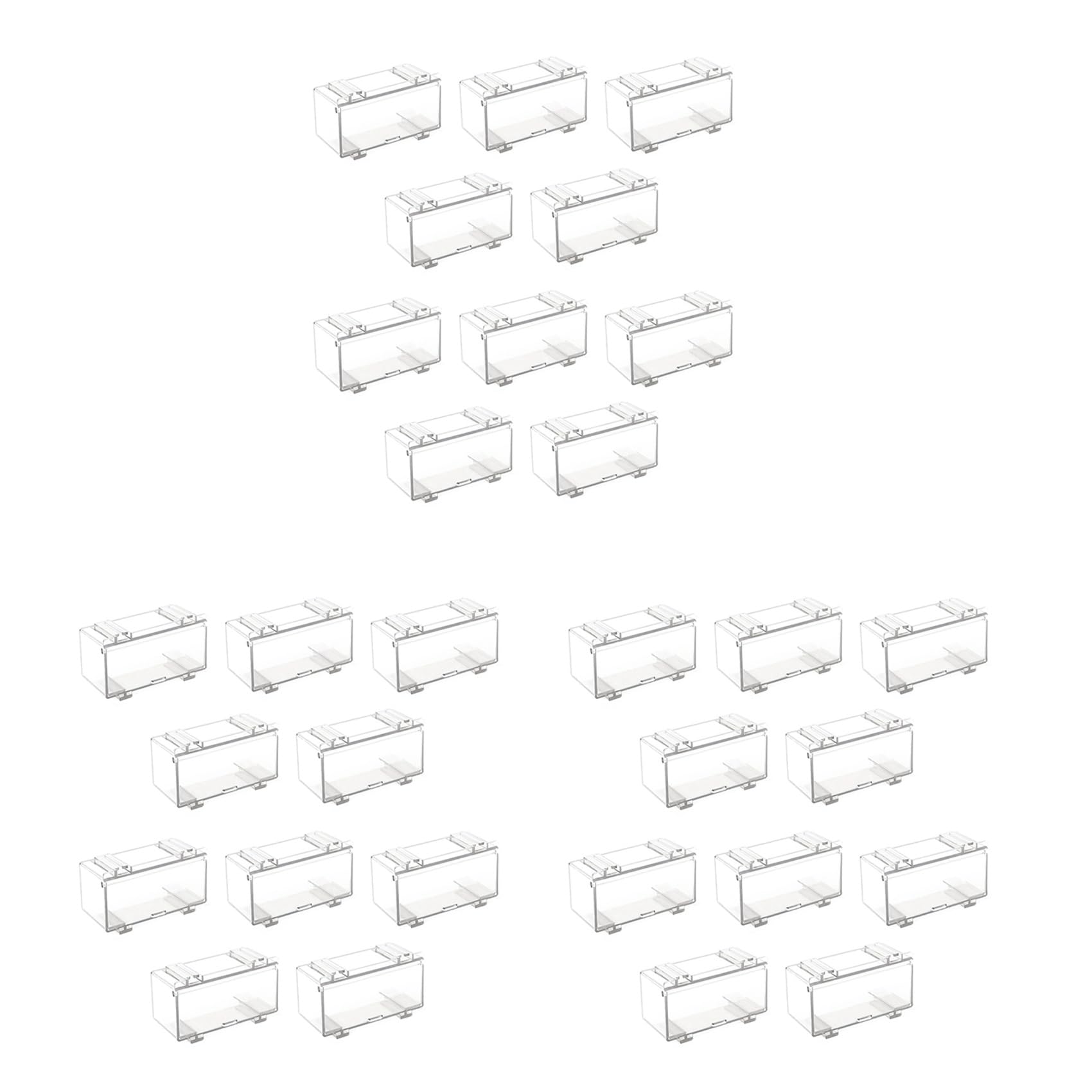 Vjsujehgy 30Pcs Clear Acrylic Display Case for Car Mold, Wheels Car Model Display Case Scale Wheel Display Case A