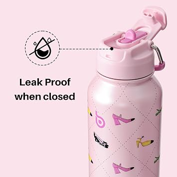 BOTTLE BOTTLE Stainless Steel Bottle with Straw and Pill Box