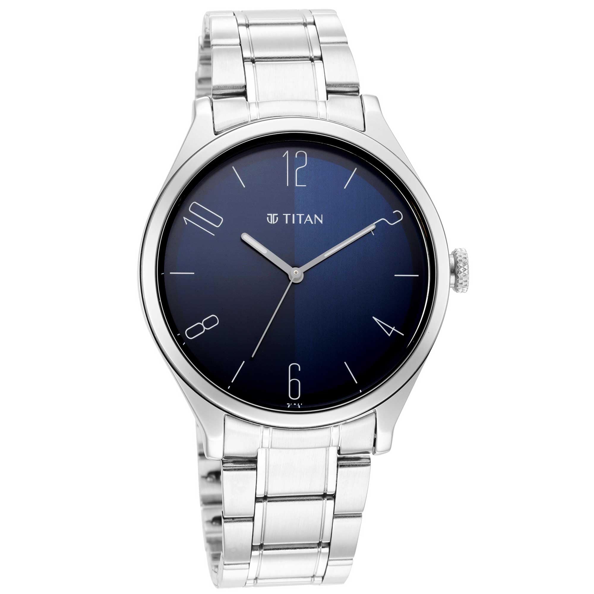 Titan Quartz Analog Blue Dial Stainless Steel Strap Watch for Men-NS1865SM01 (B09H2PHBWF) Amazon Price History, Amazon Price Tracker