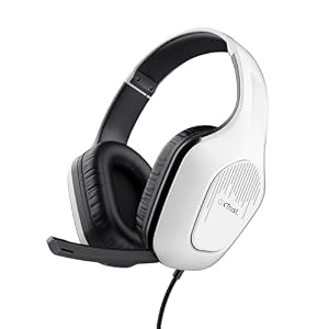 GXTrust Rayne Cuffie Gaming Leggere Over-Ear, Jack Audio 3.5 mm, Bianco