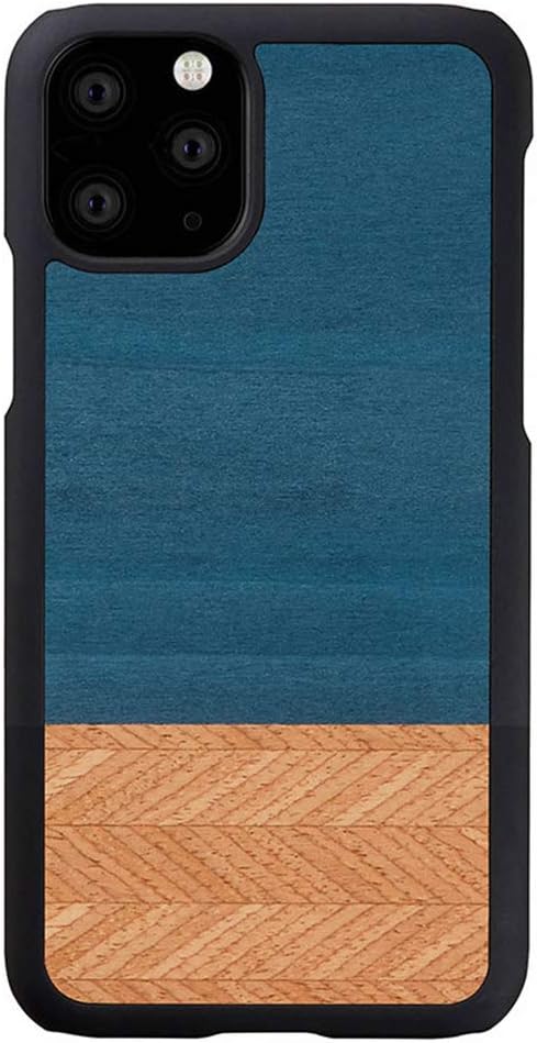 Man & Wood iPhone 11 Pro Max Natural Wood Case Denim I16855i65R blue