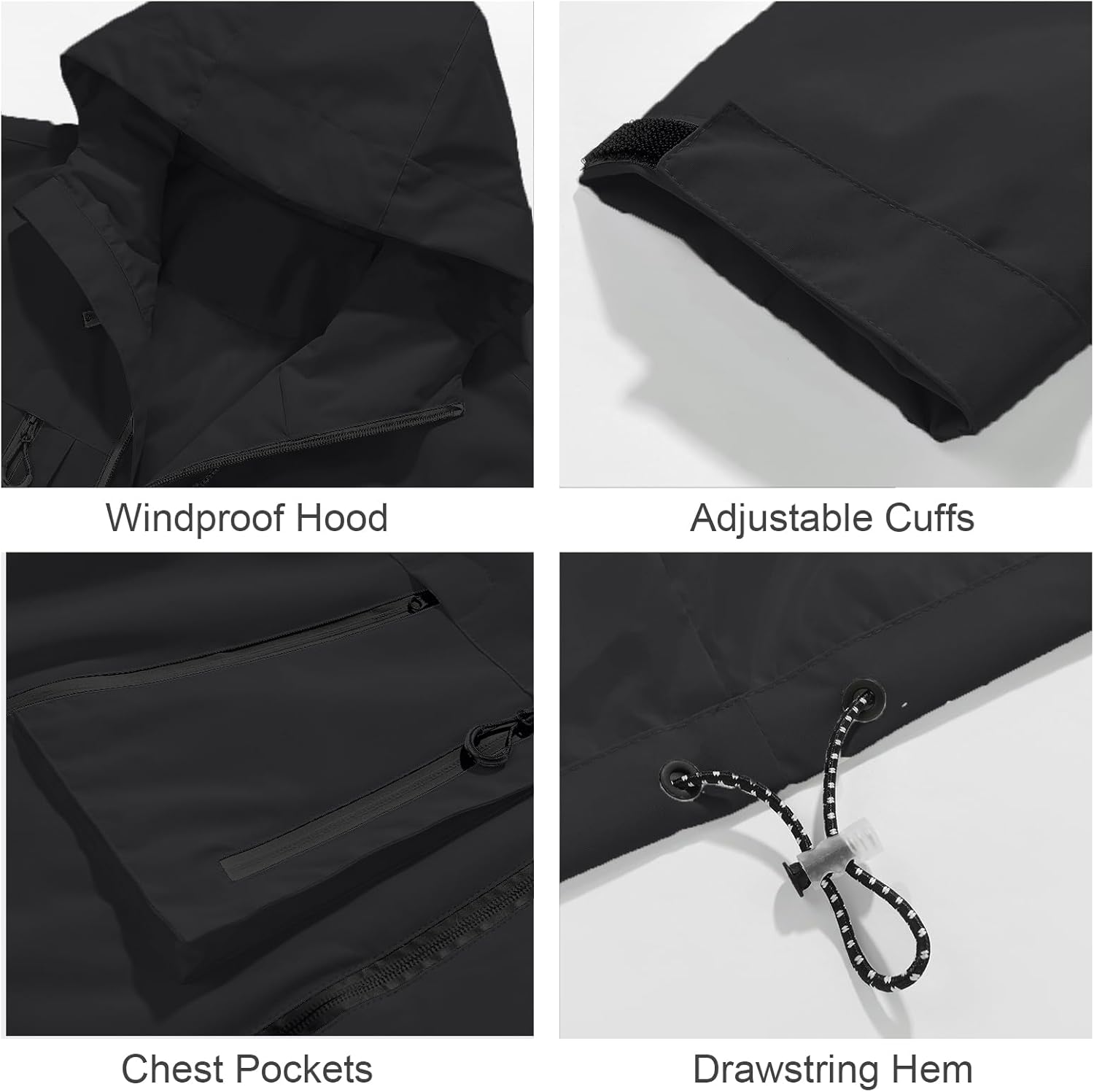 Mens Outdoor Lightweight Waterproof Jacket - Image 7