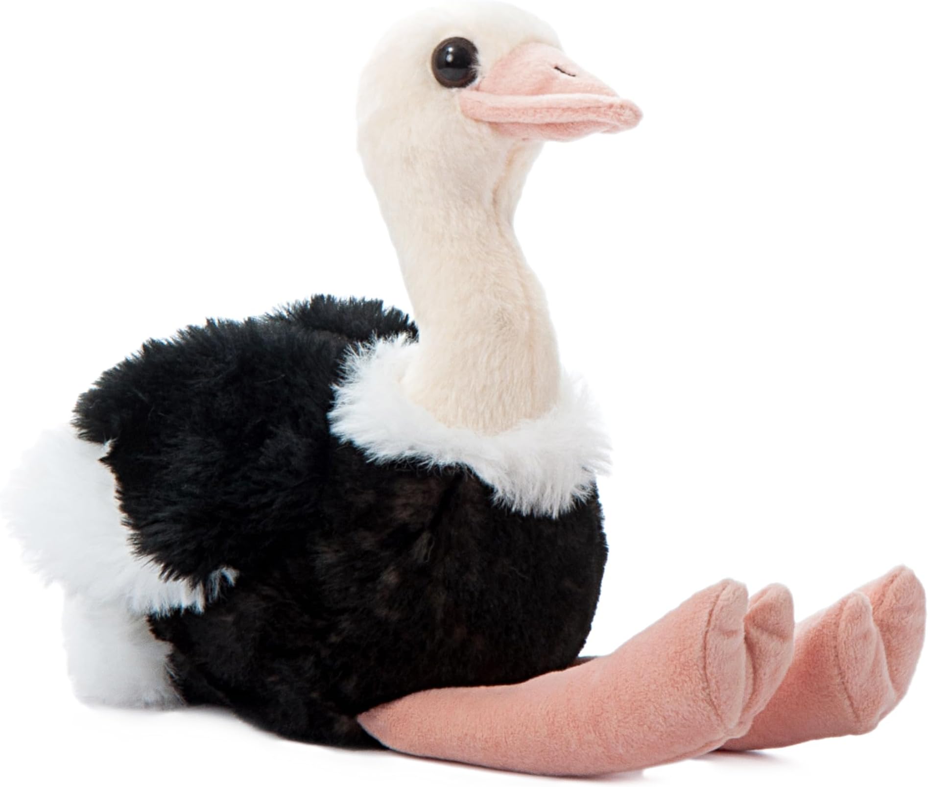 The Petting Zoo Ostrich Stuffed Animal, Gifts for Kids, Wild Onez Zoo Animals, Ostrich Plush Toy 9 inches