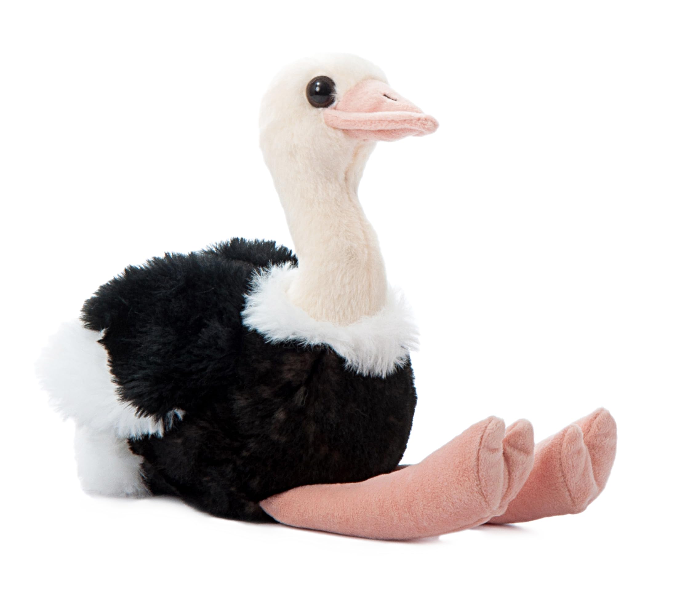 The Petting Zoo Ostrich Stuffed Animal, Gifts for Kids, Wild Onez Zoo Animals, Ostrich Plush Toy 9 inches