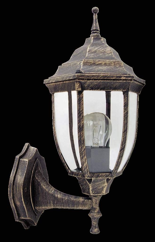 Applique da parete per esterni Nizza oro antico E27 1x 60W MAX