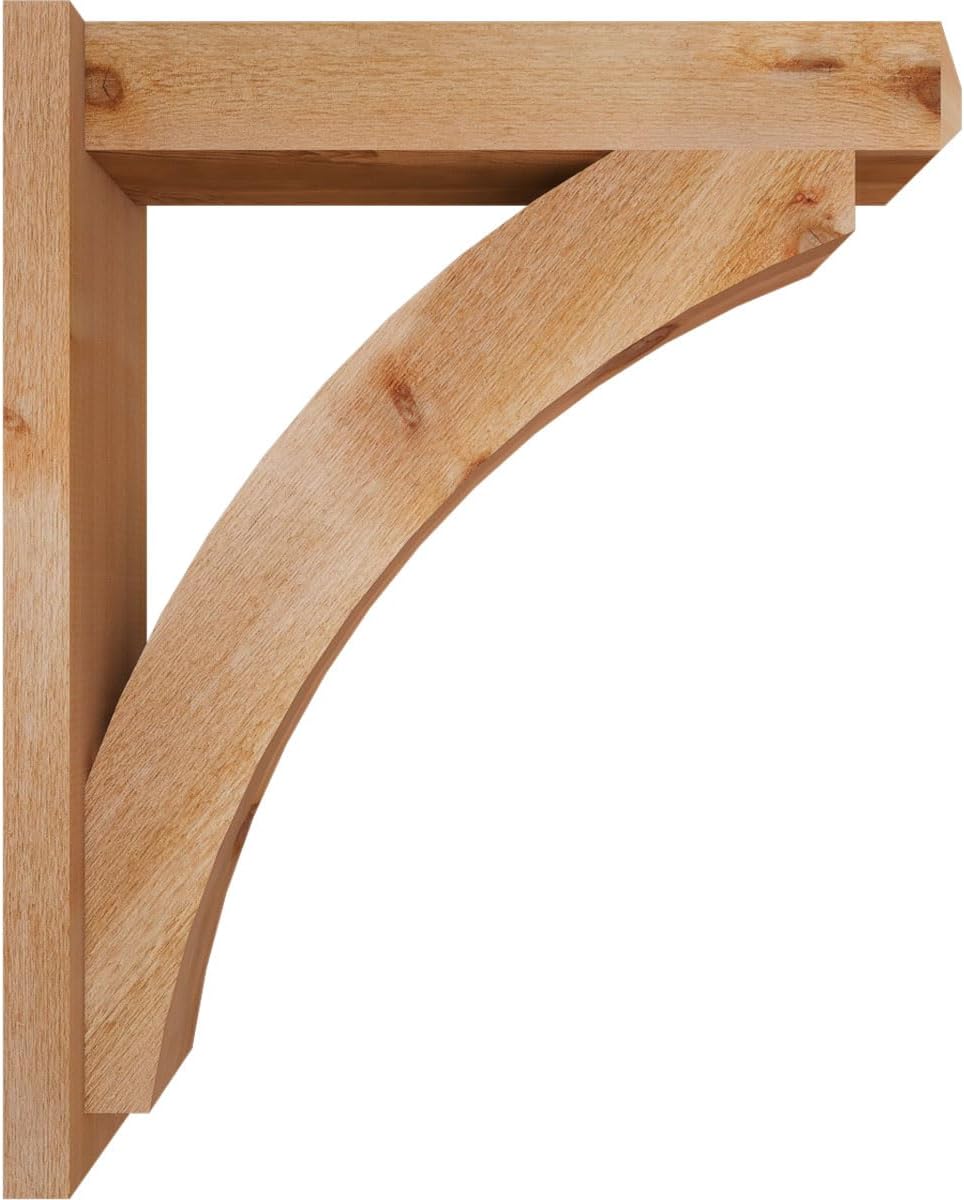 6"W x 30"D x 36"H Thorton Craftsman Rough Sawn Outlooker, Western Red Cedar