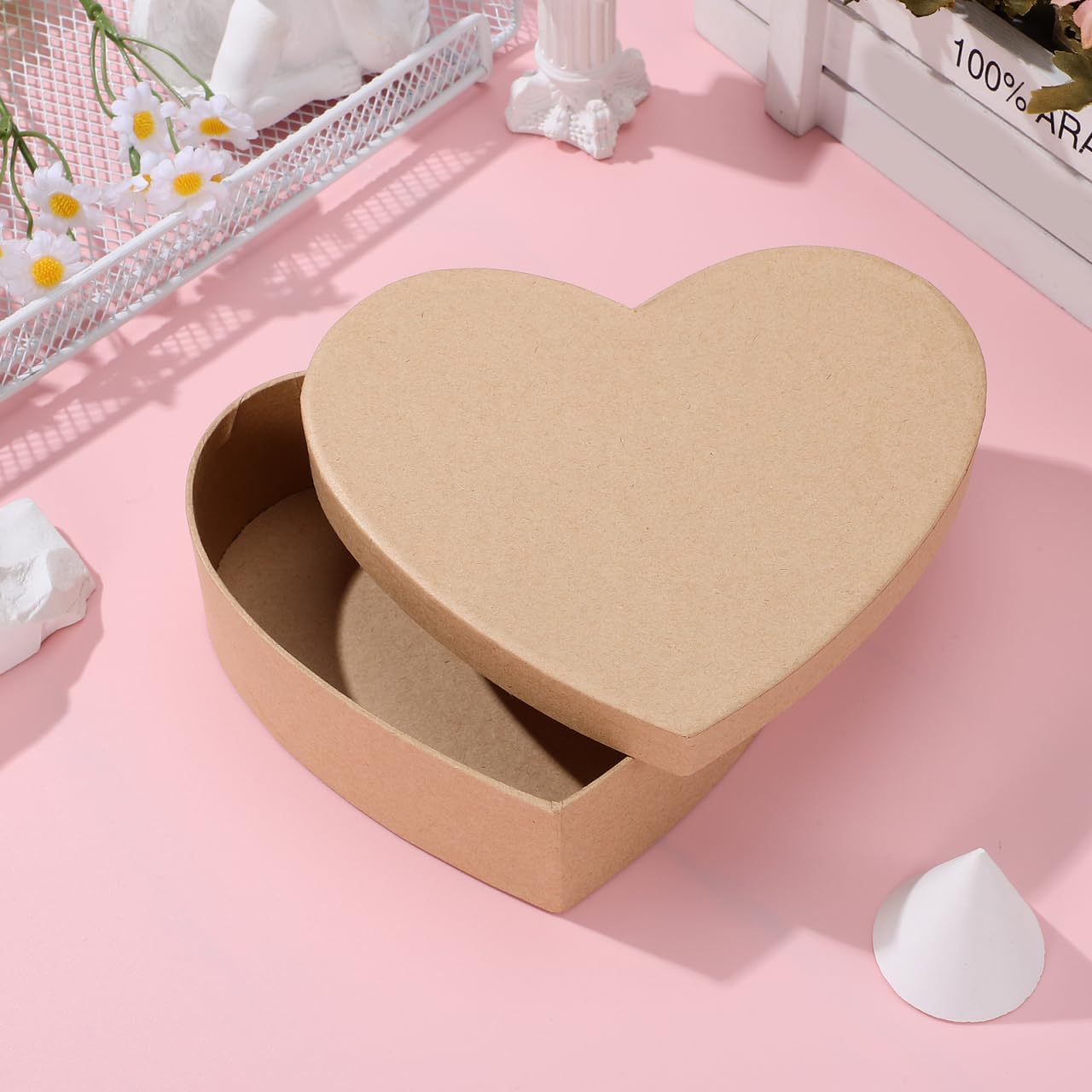 Zerodeko Heart Shaped Box, Box, Heart Shaped Jewelry Storage with Lid for Holiday Decoration Packaging - Image 5