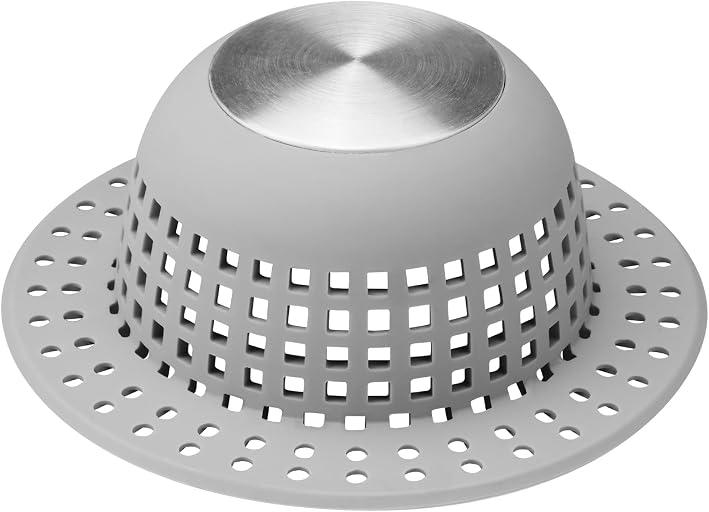 Aluvor Shower Drain Hair Catcher Bathtub Drain Cover Bathroom Sink & Bathtub Drain Protector for Pop-Up & Regular Drains