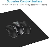 Vista 10 de Dapesuom Alfombrilla grande para mouse, alfombrilla de mouse para juegos extendida con bordes cosidos, alfombrillas de escritorio de tamaño completo