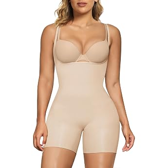 SHAPERX Shapewear Womens Body Shaping Body Underwear Bodice Body Strong Shaping Bodysuit